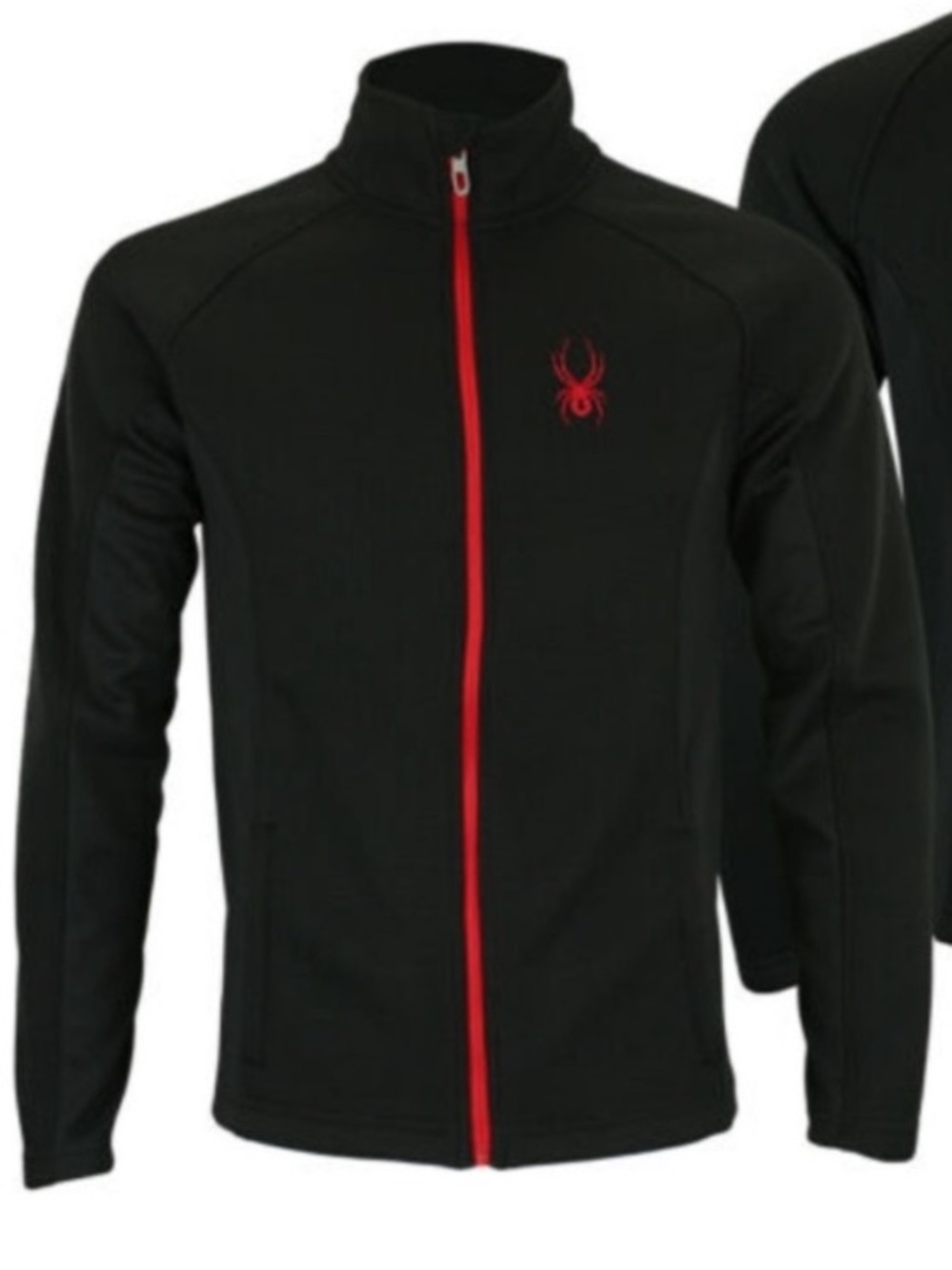 NEW Spyder Men’s Constant Black Full Zip Jacket